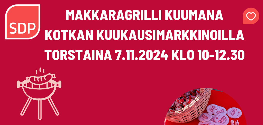 MAKKARAGRILLI KUUMANA KUUKAUSIMARKKINOILLA 7.11 KLO 10-12.30